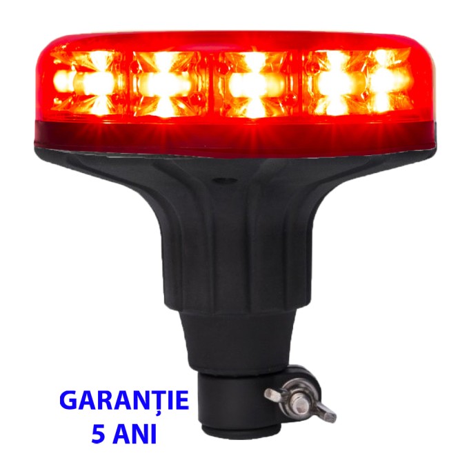 Girofar LED din pole (cap de bara) 12-24V 12 LED-uri de 3W - 5 ani Garantie